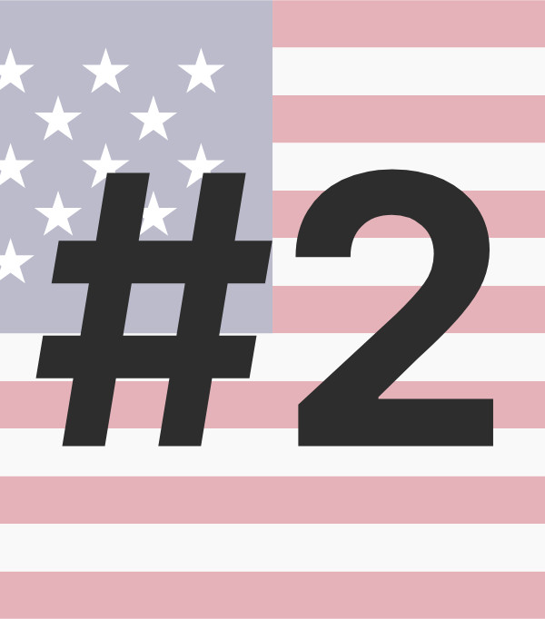 #2 in the USA
